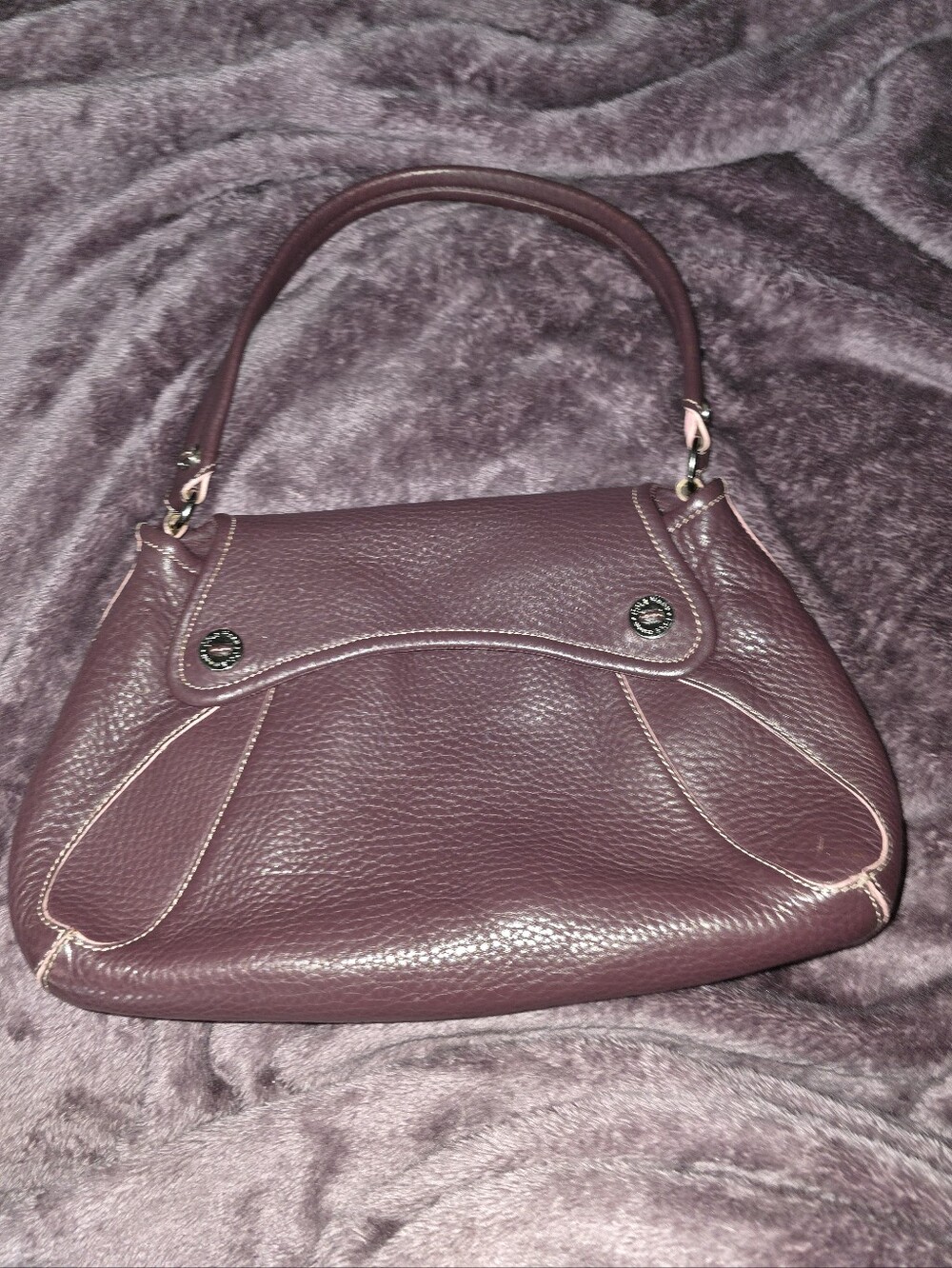 Cole Haan Village Collection Pebbled Leather Flap Shoulder Bag - EUC